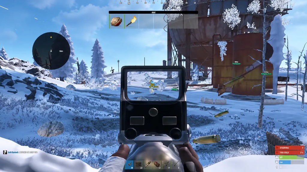 Rust in-game overlay during live play
